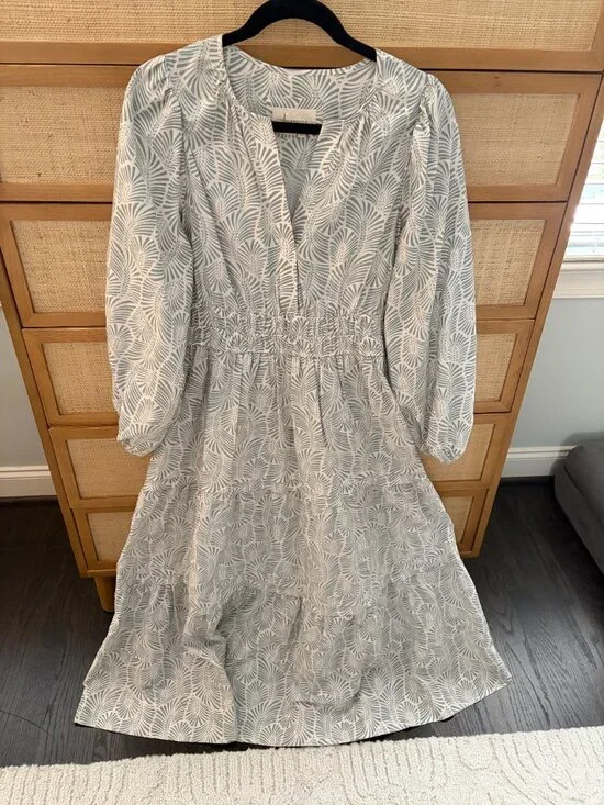 Loverly Grey x Anthropologie: The Somerset Maxi Dress: Long-Sleeve, Petite Large - Picture 2 of 5